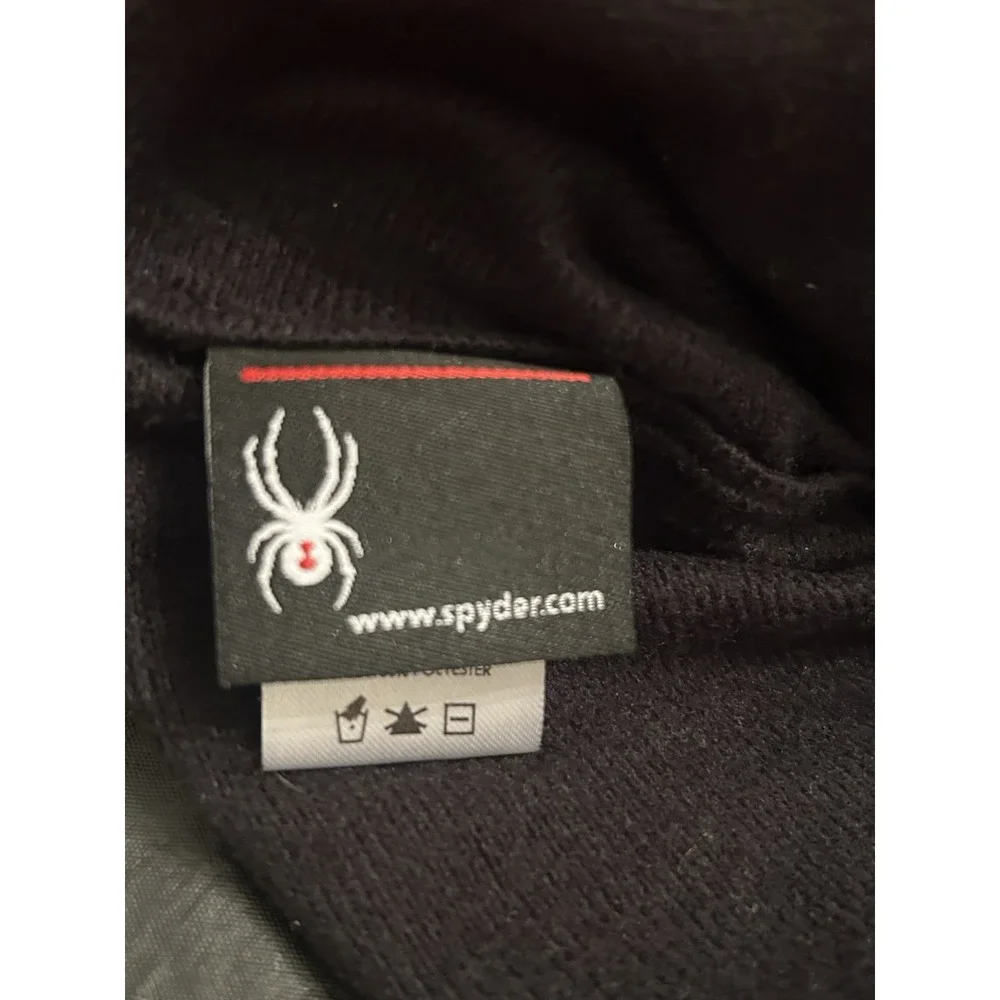 SPYDER Little Boys Red And Black Web Beanie Hat Knit Fleece One Size‎